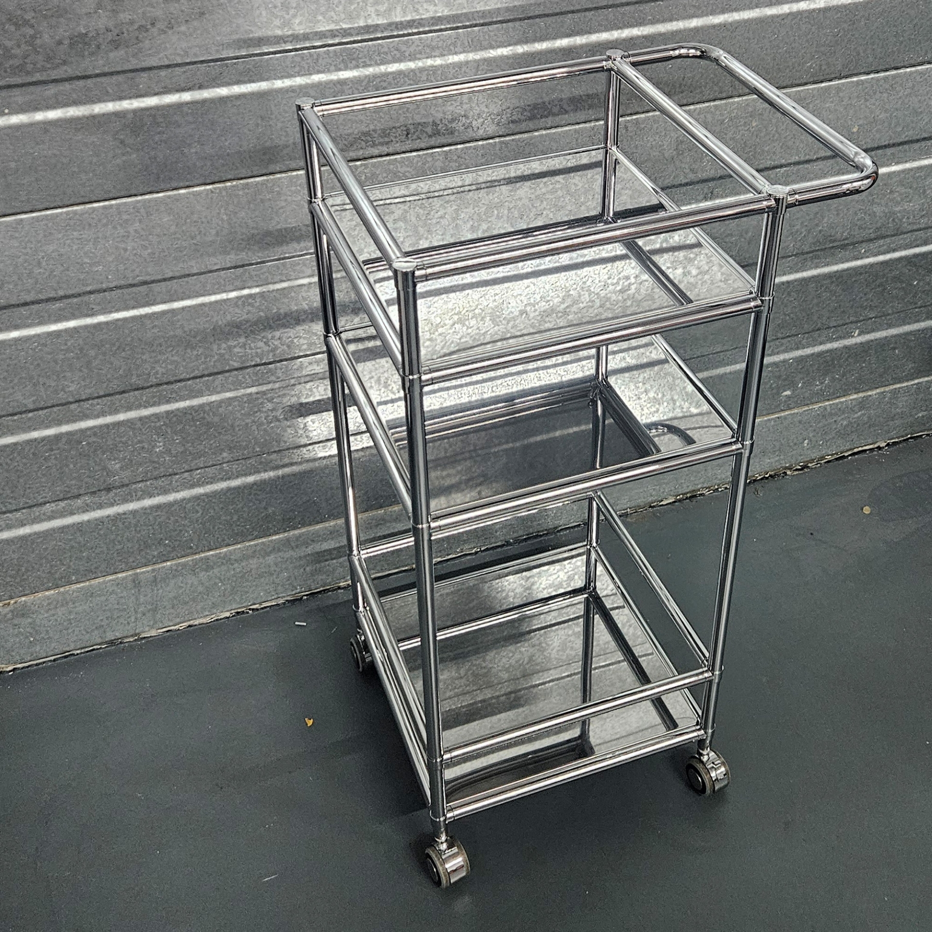 Serving trolley chrome OUTLET